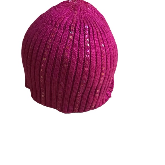 Pink sequined hat and scarf set - Picture 4 of 9